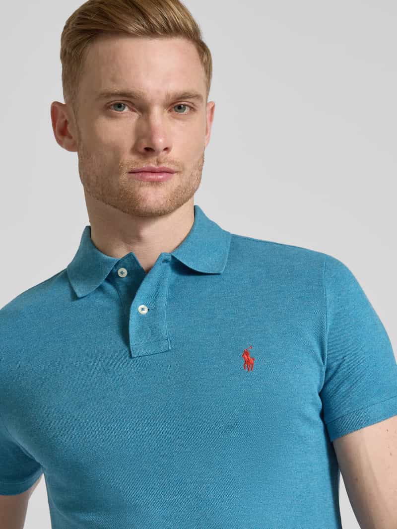 Polo Ralph Lauren Custom slim fit poloshirt van puur katoen