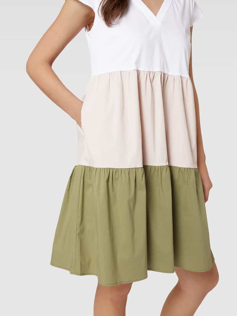 MORE & MORE Mini-jurk met colour-blocking-design