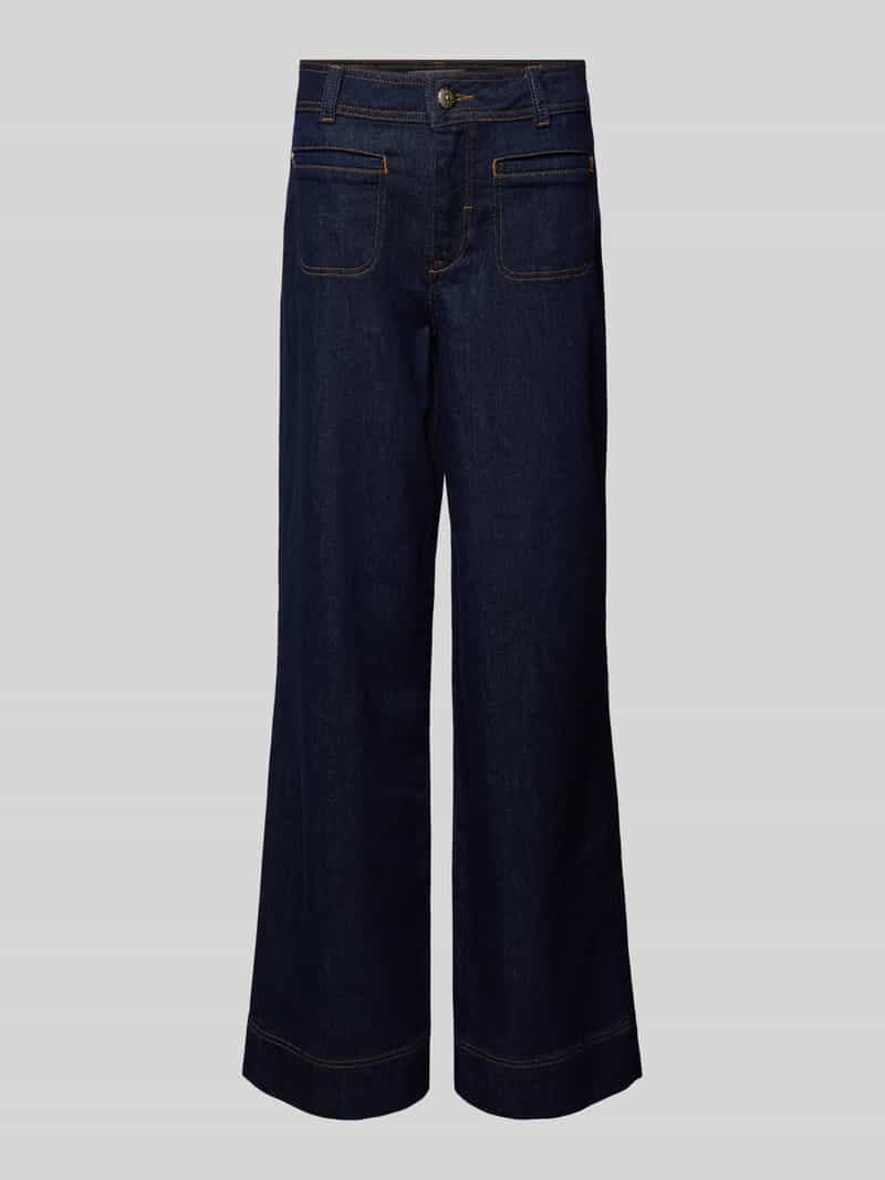 MOS MOSH Wide fit jeans met steekzakken, model 'Soey'