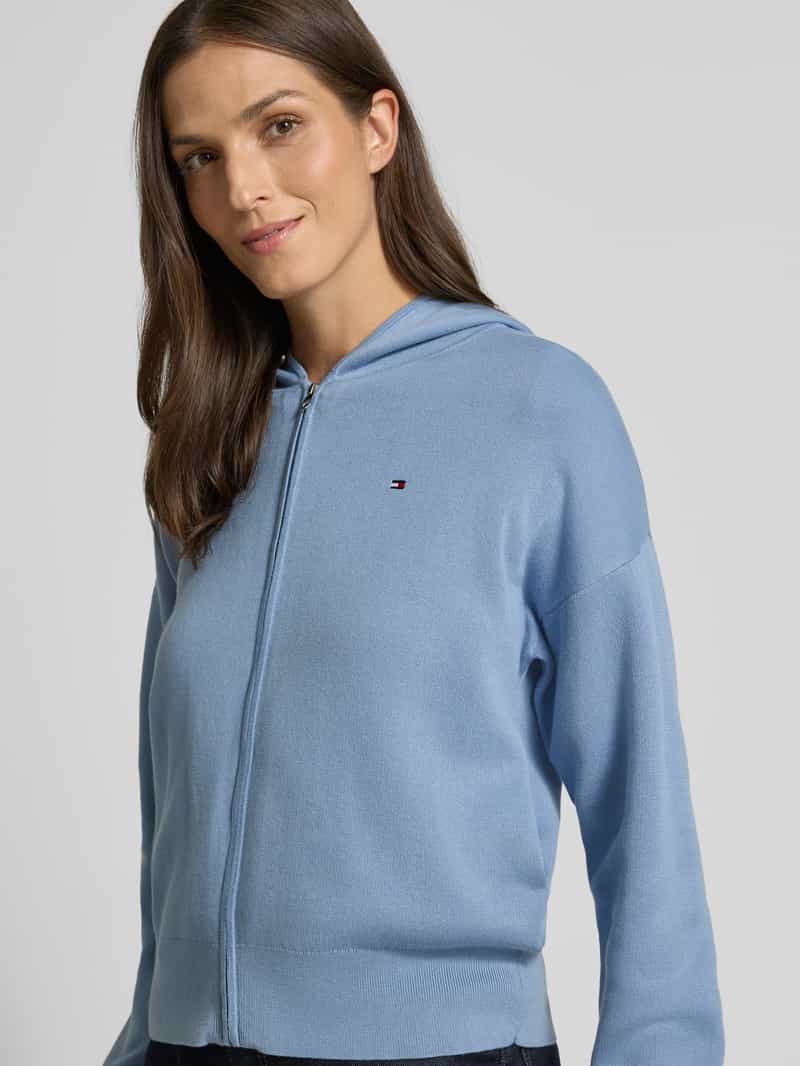 Tommy Hilfiger Regular fit cardigan van katoenmix