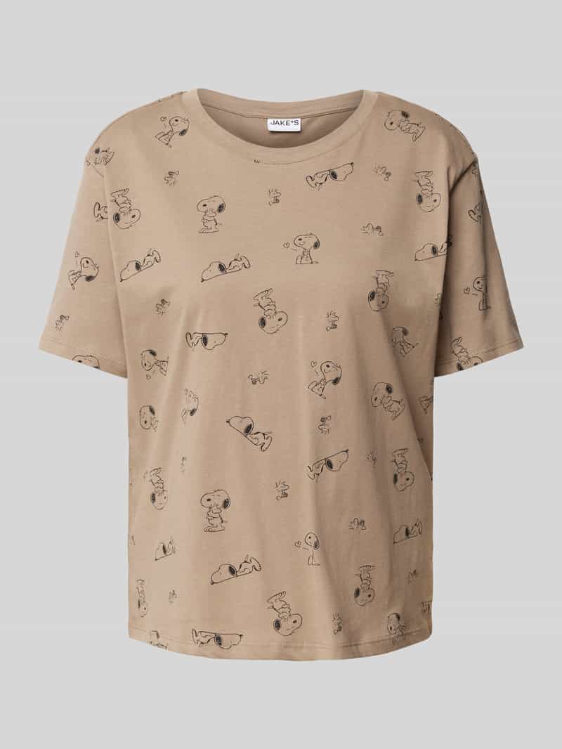 Jake*s Casual Pyjamatop van puur katoen