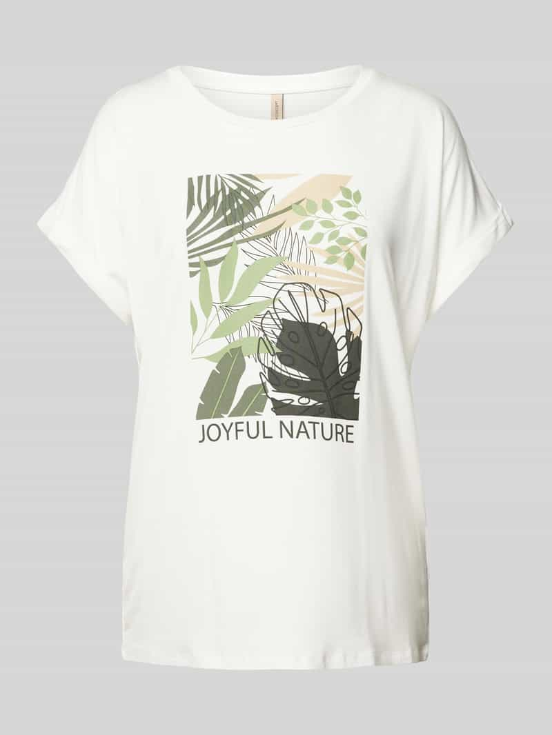 Soyaconcept T-shirt met bloemenprint model 'MARICA'