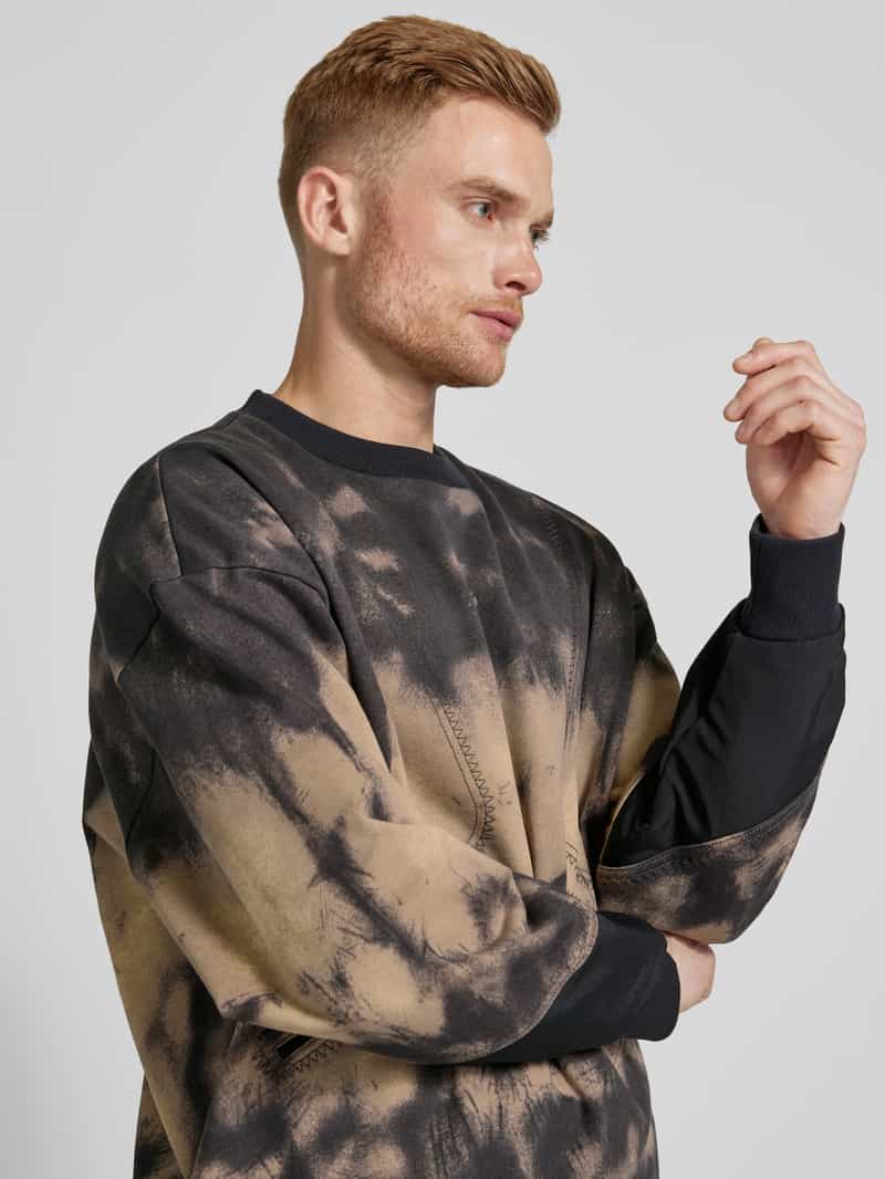 HUGO Sweatshirt met labelprint model 'Dautumnas'