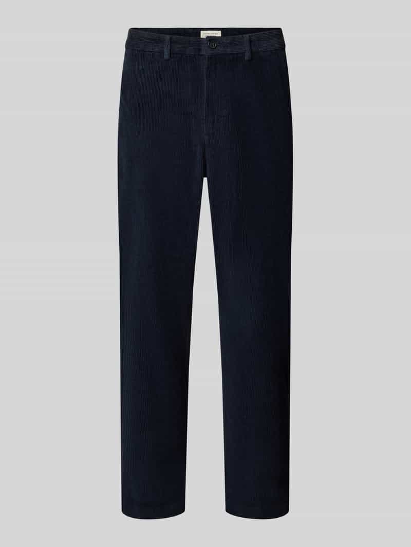 Corduroy broek met zijwaartse steekzakken
