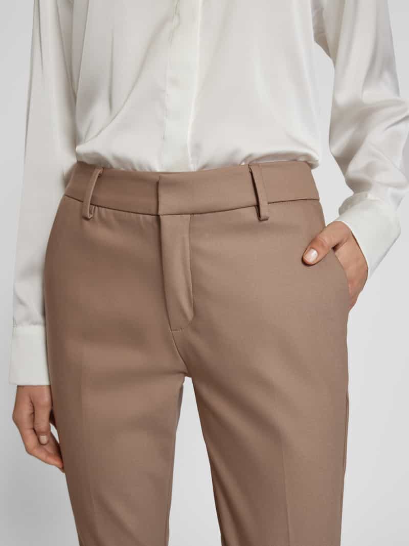 MOS MOSH Slim fit pantalon met paspelzakken model 'Abbey Night'