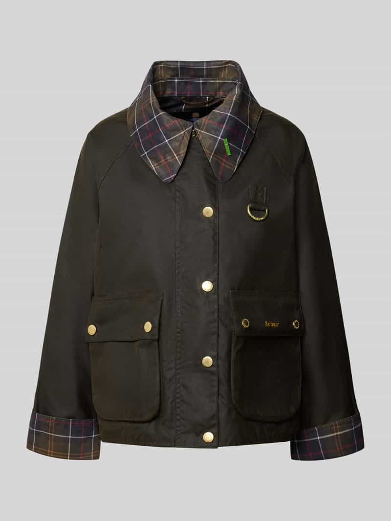 Barbour Regular fit functioneel jack van puur gewaxte katoen