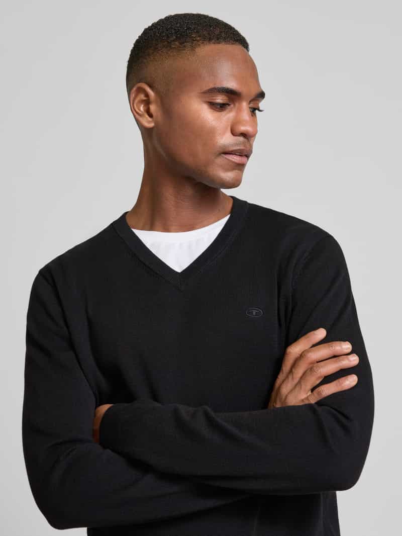 Tom Tailor Regular fit gebreide pullover van zuiver katoen