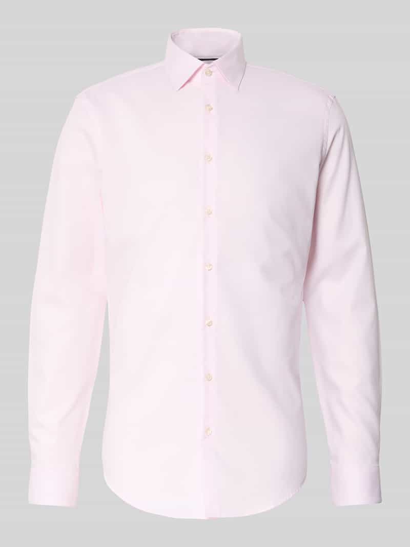 Jake*s Slim fit zakelijk overhemd met kentkraag