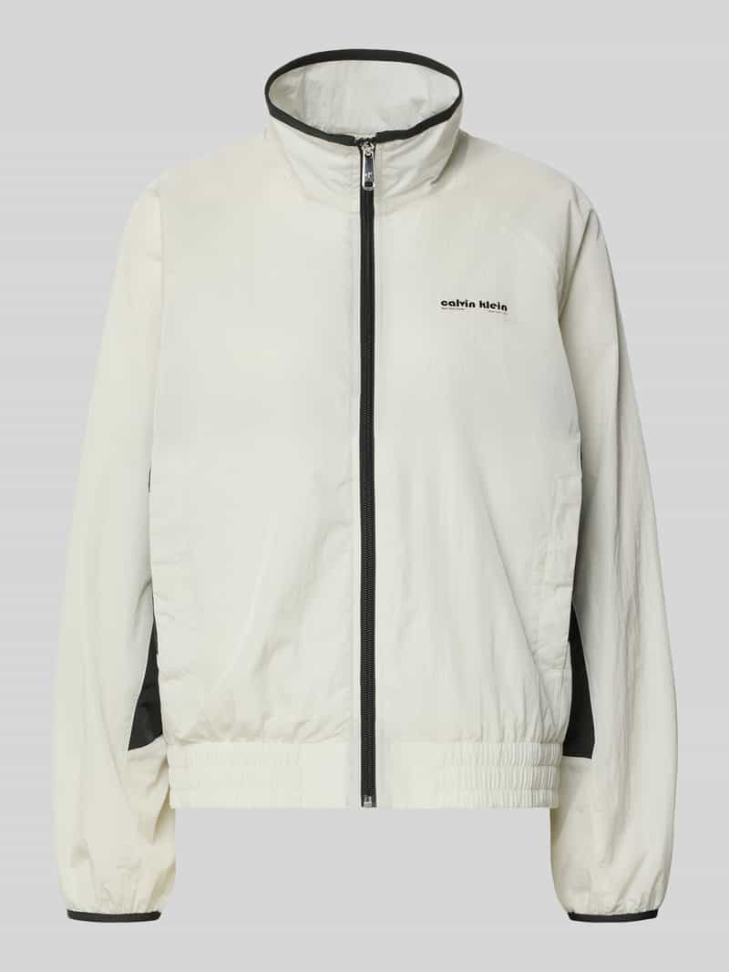 Calvin Klein Jeans Regular fit jack met logostitching model 'Retro'