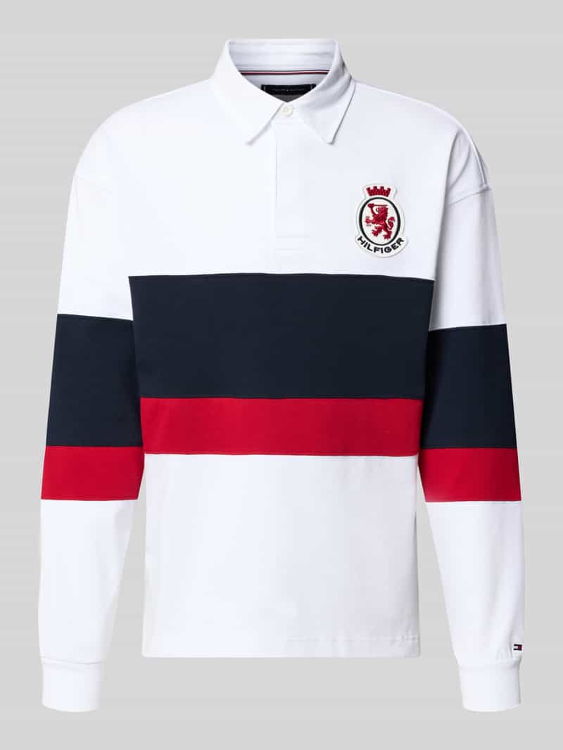 Tommy Hilfiger Relaxed fit poloshirt van puur katoen model 'CREST RUGBY'