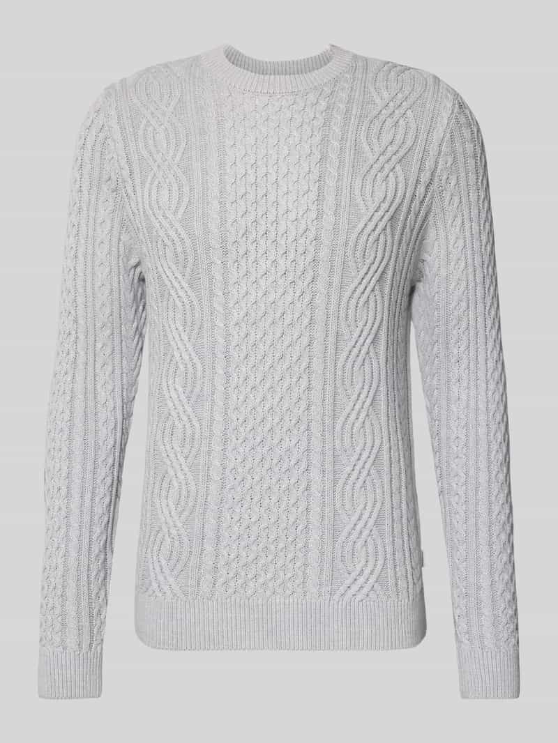 Jack & Jones Premium Gebreide pullover met ribboorden model 'BLUSEAN'