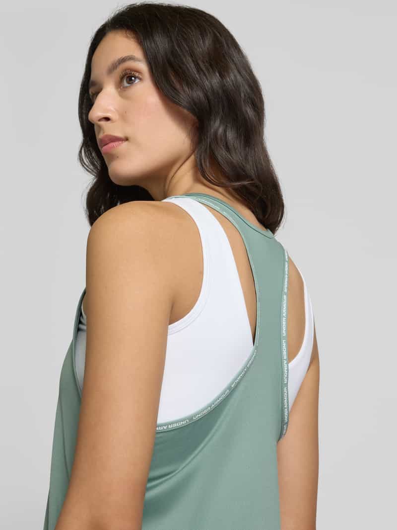 Under Armour Tanktop met labeldetails model 'Tech Knockout'