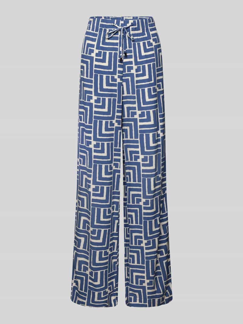Christian Berg Woman Stoffen broek van viscose met steekzakken en elastische band
