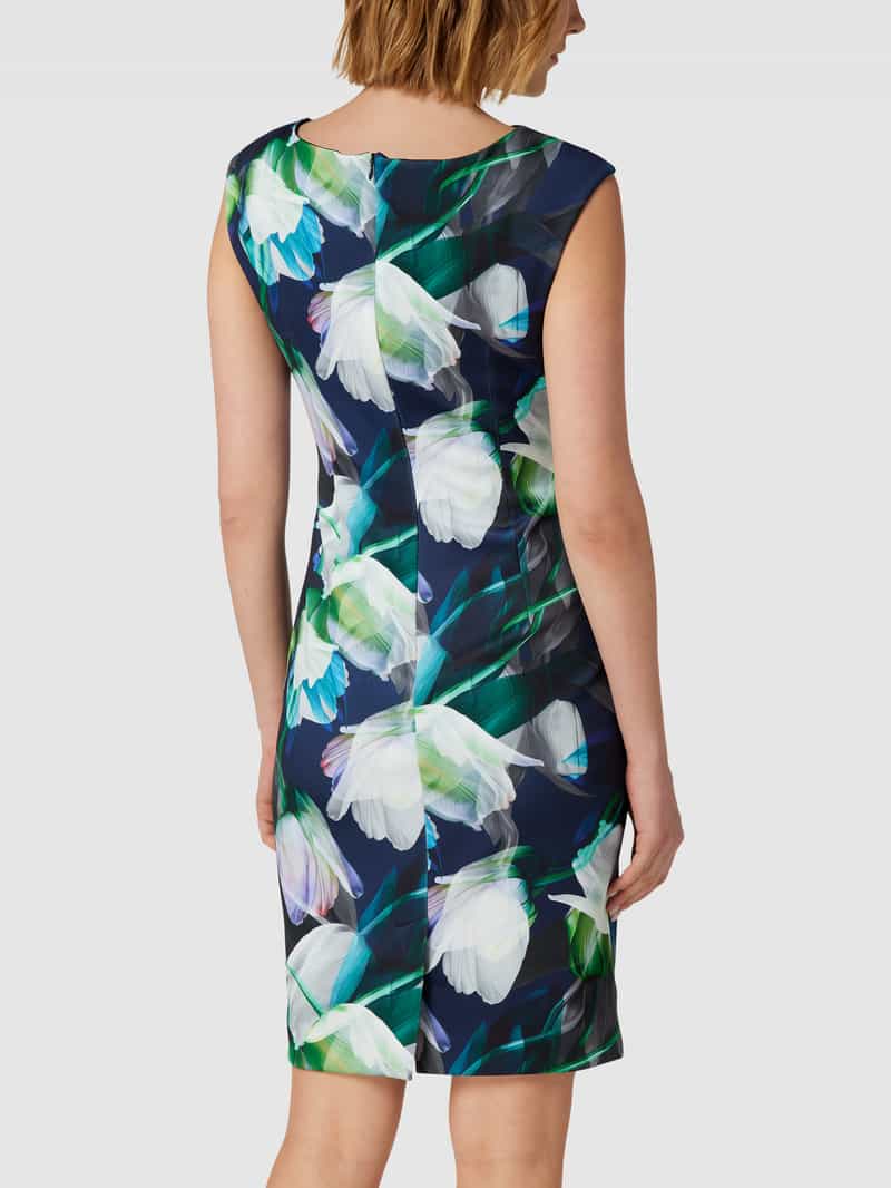 Cocktailjurk met bloemenmotief Swing