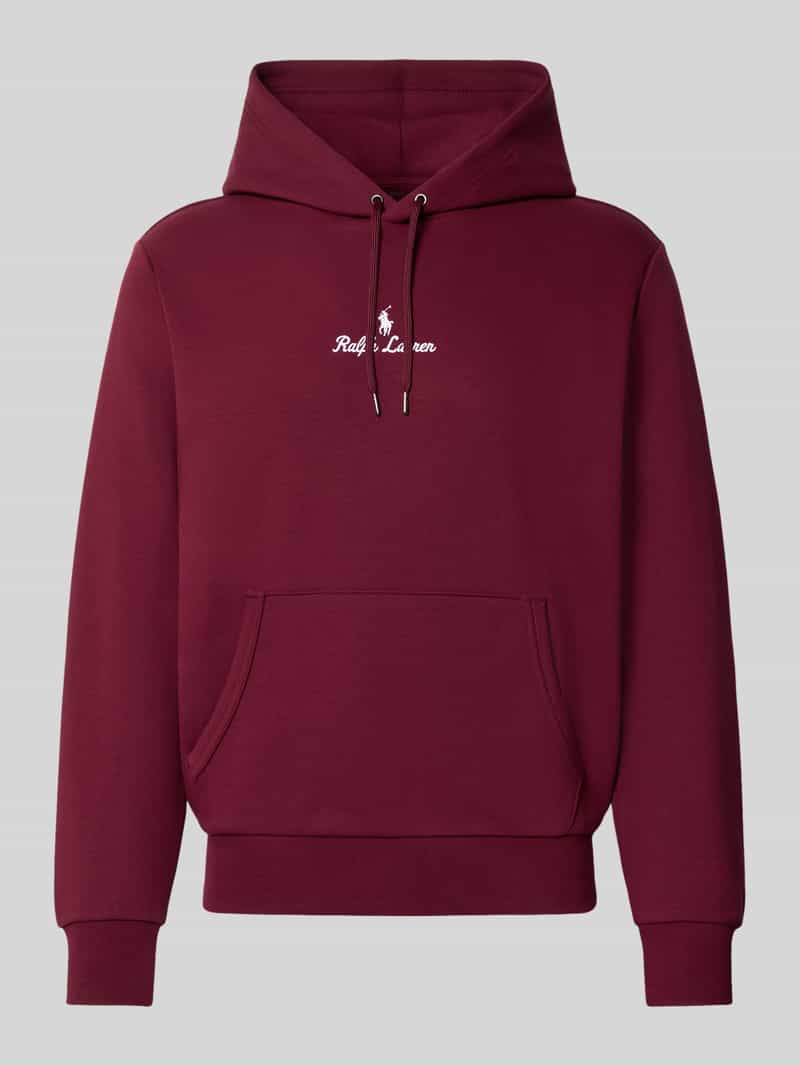 Polo Ralph Lauren Hoodie met labelstitching en kangoeroezak