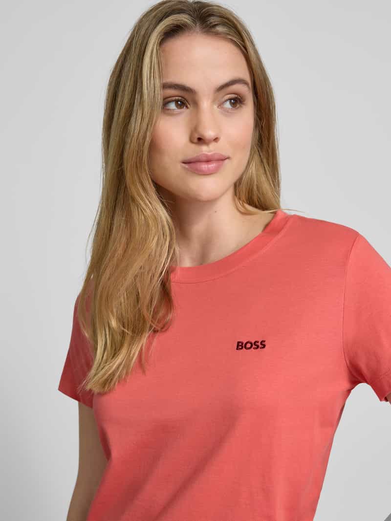 Boss Orange Slim fit T-shirt van puur katoen model 'ESOGO'