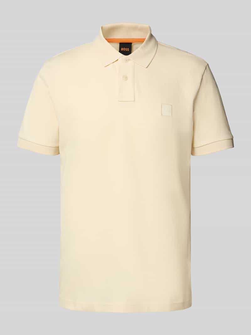 Boss Orange Slim fit poloshirt van katoenmix