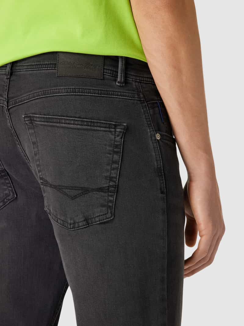 Christian Berg Men Straight fit jeans met merkdetail