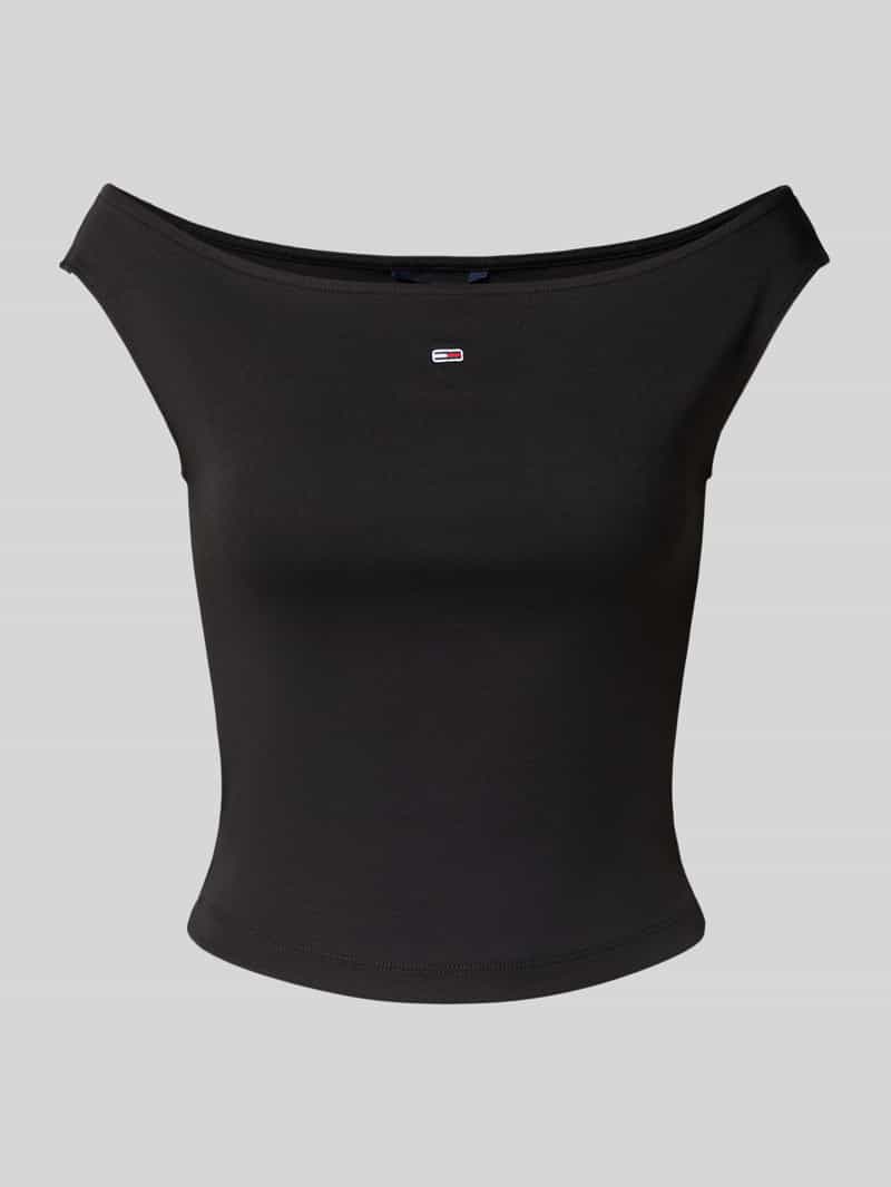 Tommy Jeans Slim fit T-shirt van katoenmix