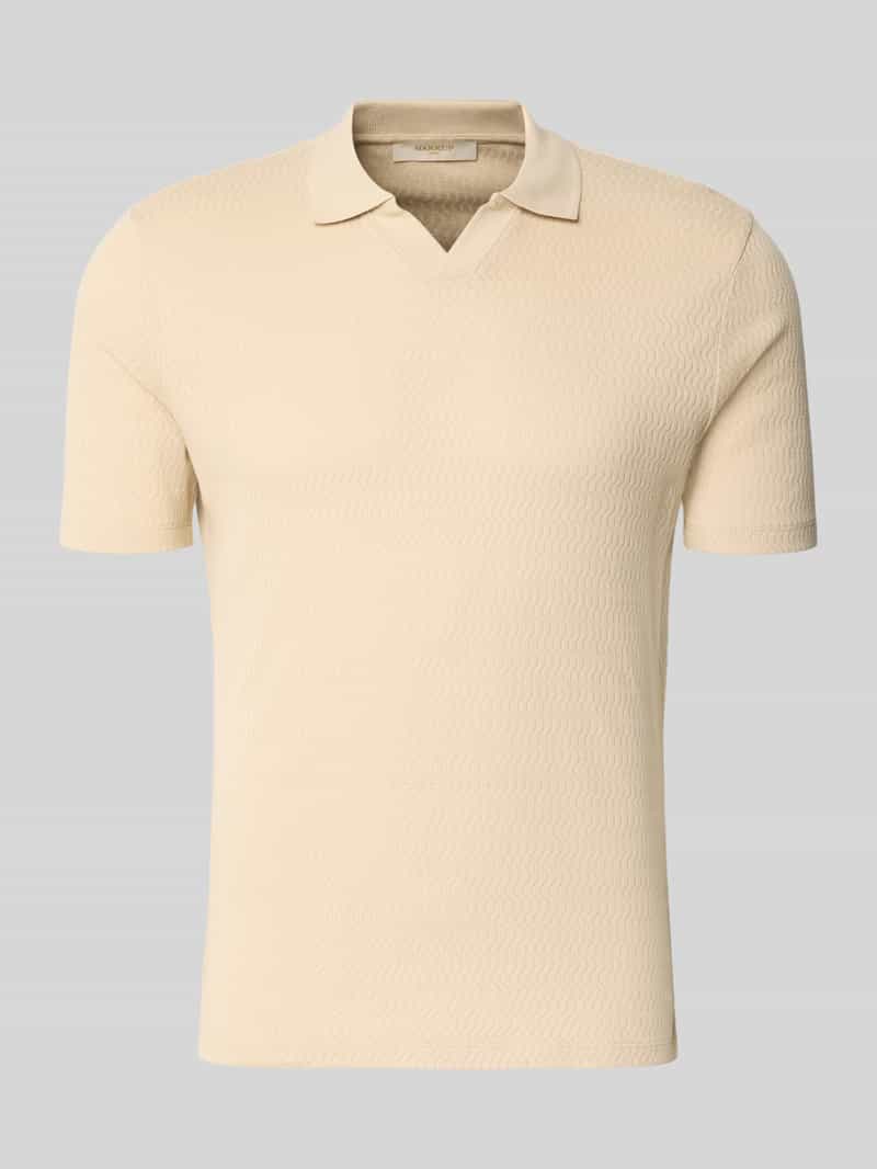 modern fit poloshirt met polokraag en labeldetail