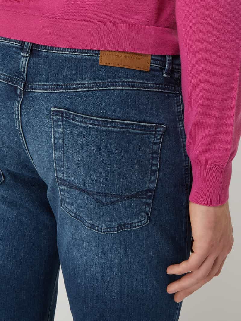 Christian Berg Men Straight fit jeans met merkdetail