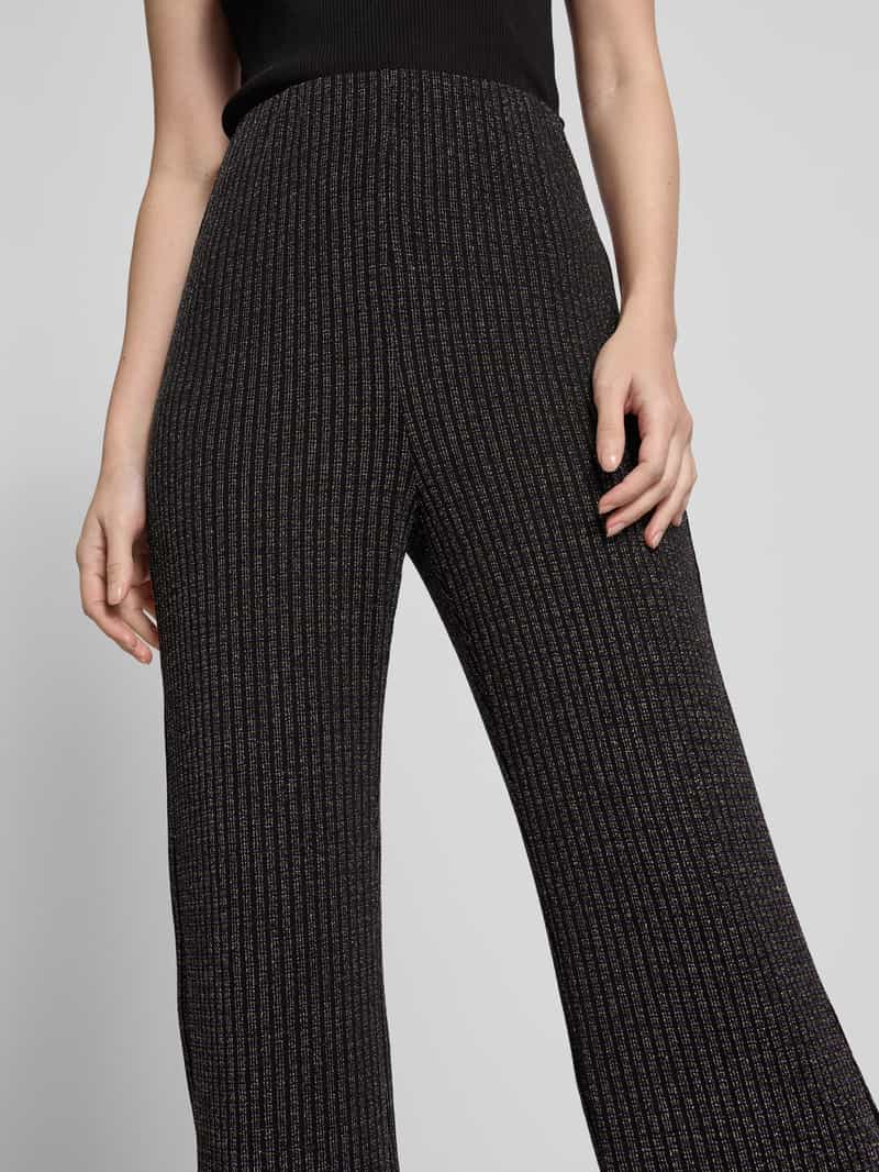 Ichi Flared stoffen broek met effectgaren model 'MAJANA'