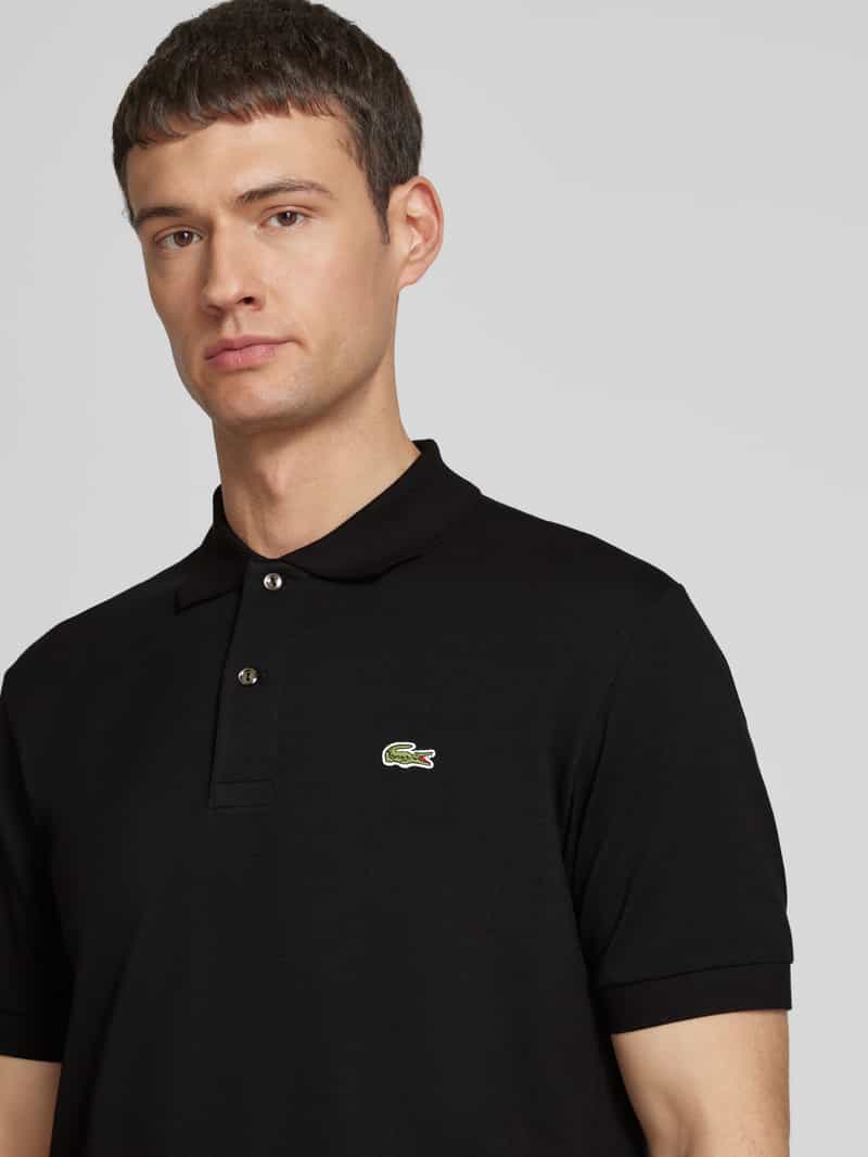 Lacoste Classic fit poloshirt met labelbadge
