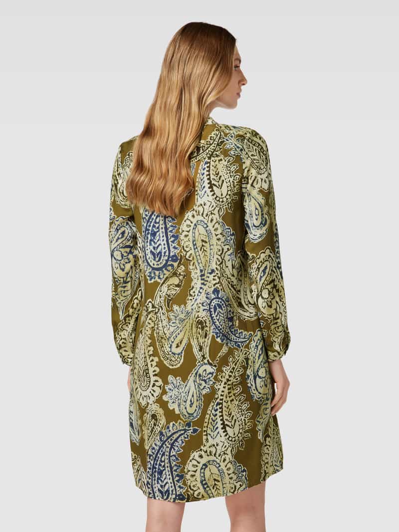 Knielange jurk met paisleymotief Emily Van den Bergh