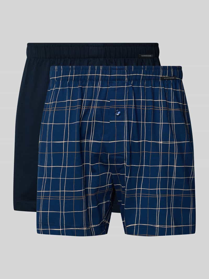 Schiesser Boxershort met elastische band in een set van 2 stuks