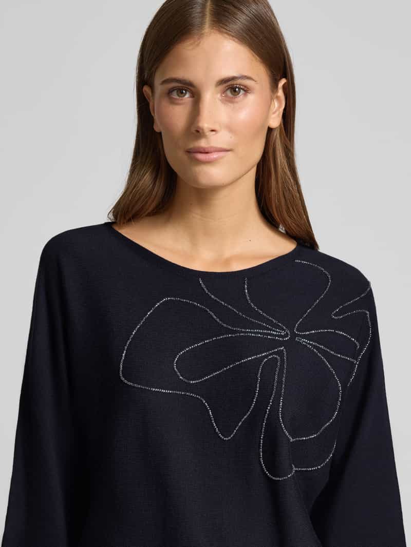 s.Oliver BLACK LABEL Relaxed fit gebreide pullover van katoenmix