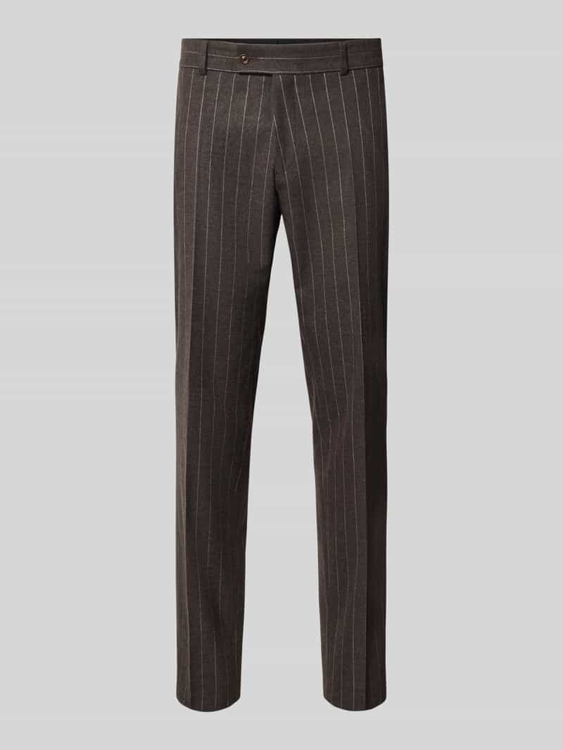 straight fit pantalon met wol model 'Cole'