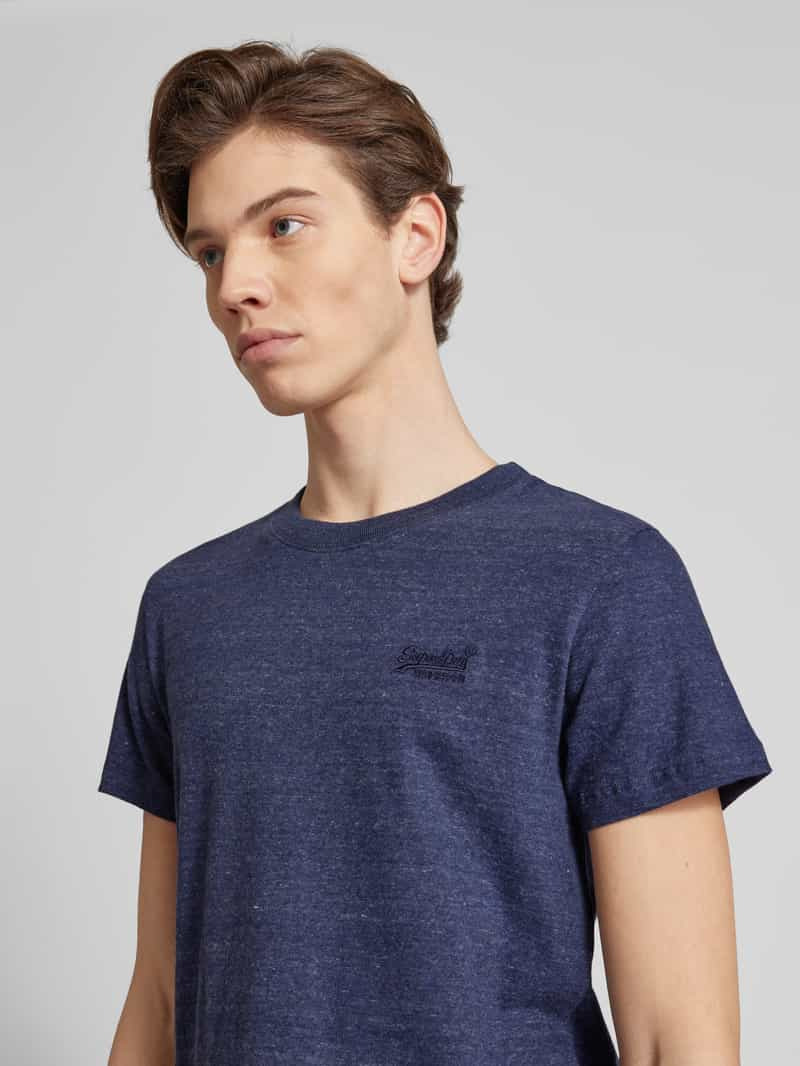 Superdry T-shirt in gemêleerde look model 'Vintage Logo'