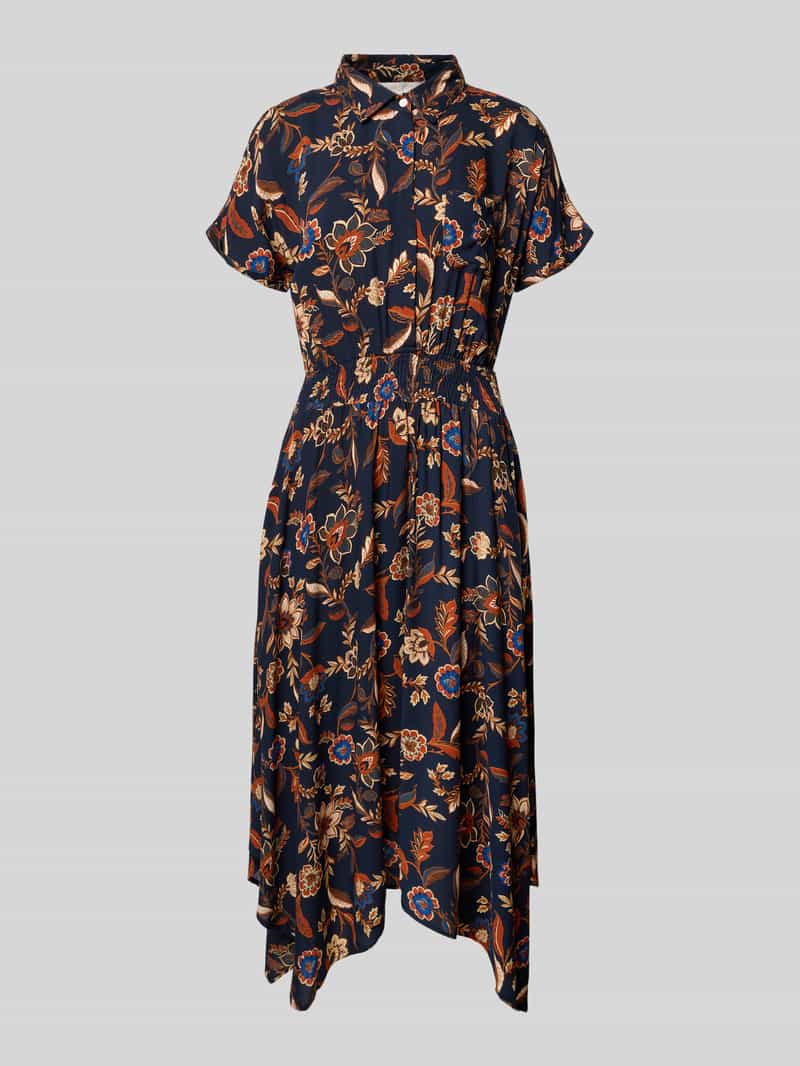 Apricot Midi-jurk van viscose met steekzakken