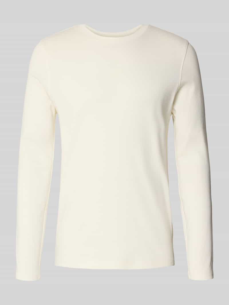 MCNEAL Shirt met lange mouwen en geribde ronde hals