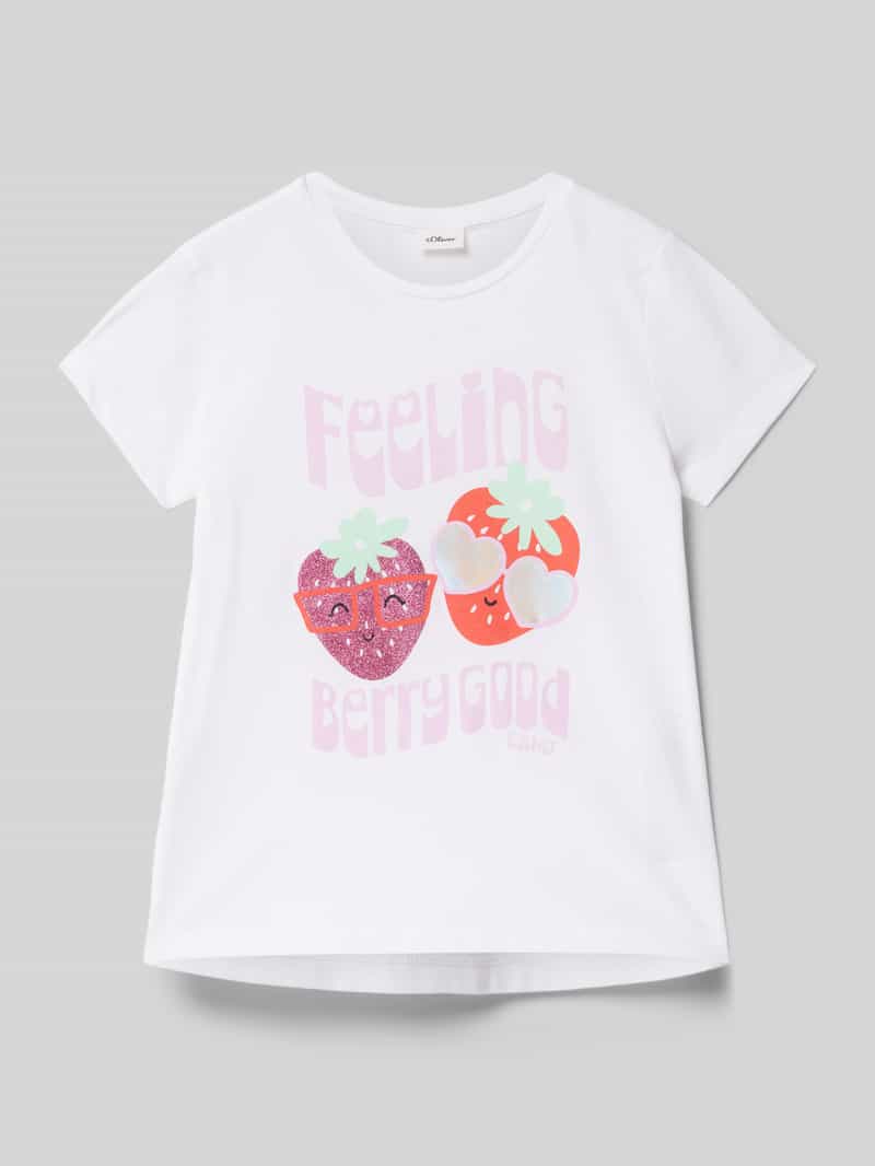 s.Oliver RED LABEL Regular fit T-shirt van puur katoen