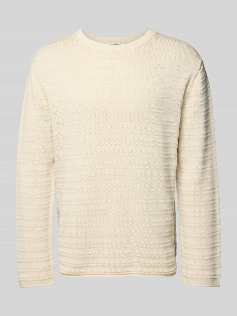 REVIEW Gebreide pullover met ribboorden