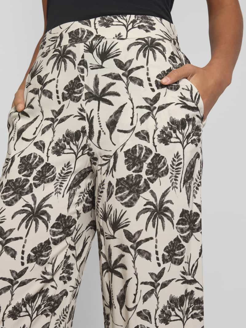 Jake*s Collection Wide leg stoffen broek met steekzakken