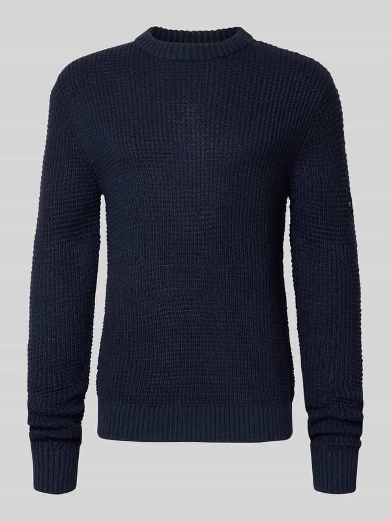 jack & jones Gebreide pullover met ribboorden model 'LINK'