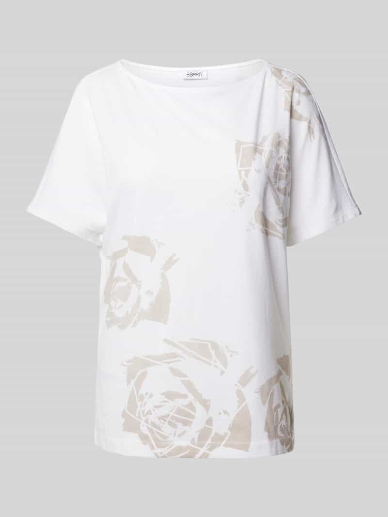 Esprit T-shirt met gebloemd motief