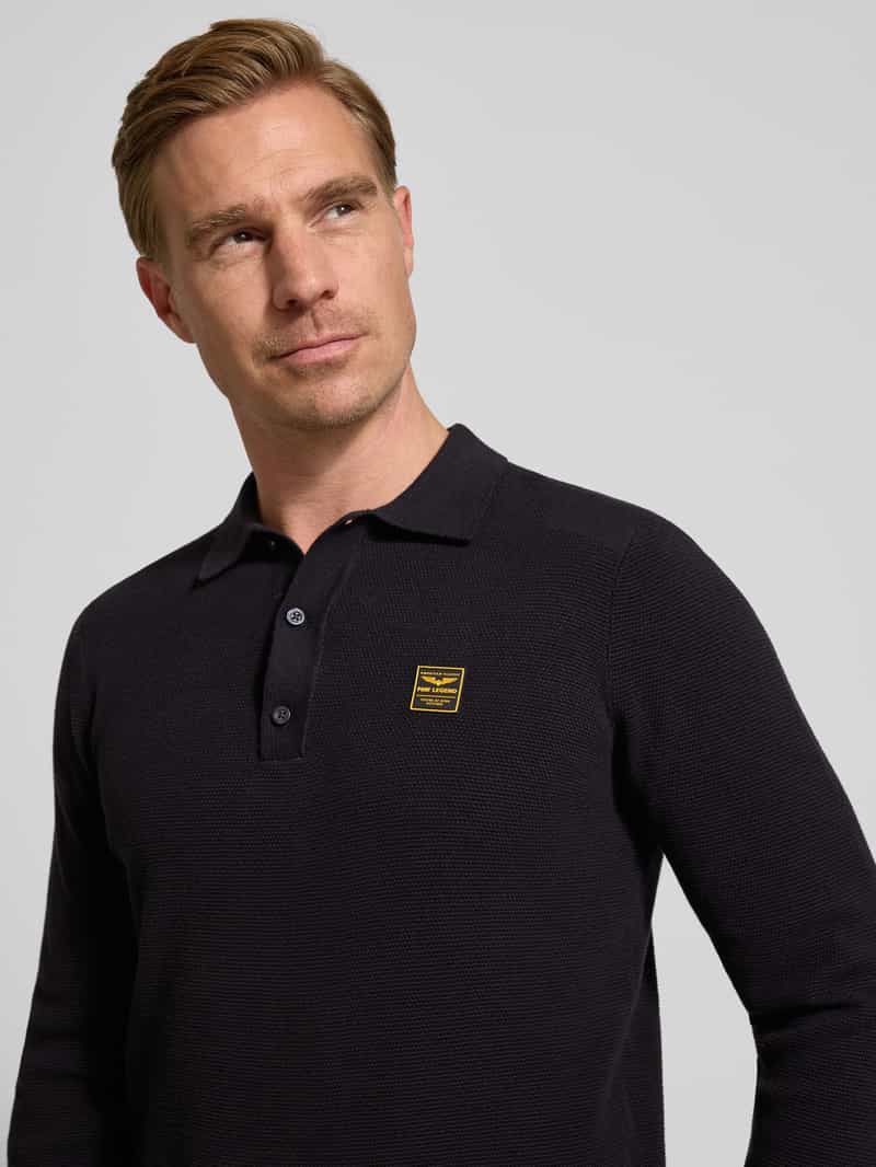 PME Legend Gebreide pullover met polokraag