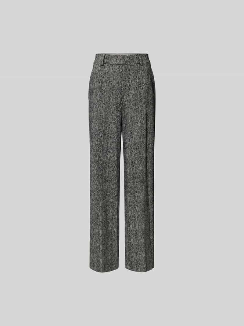 Relaxed fit stoffen broek met steekzak
