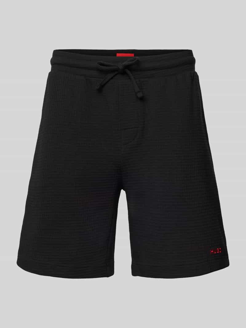HUGO Sweatshorts met elastische band model 'Austin'
