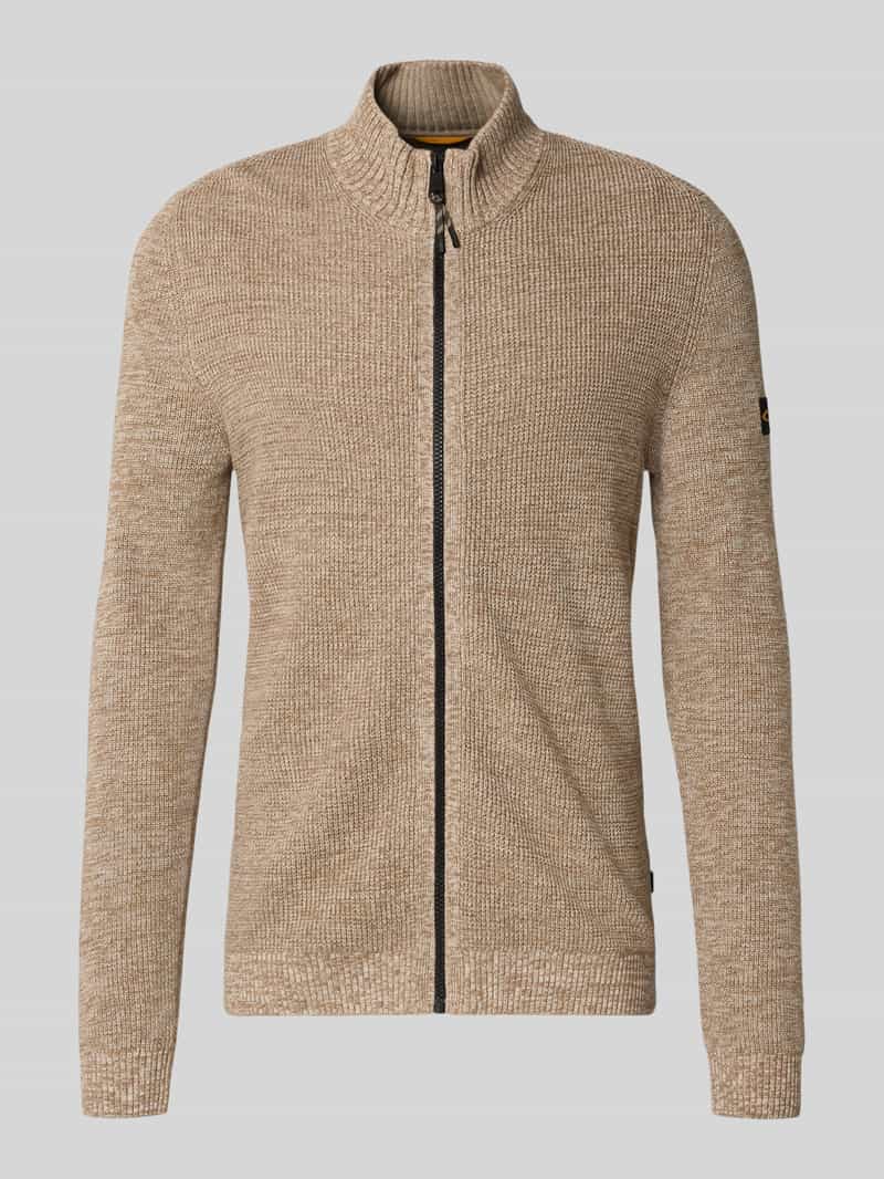 camel active Slim fit gebreid jack model 'Mouline'