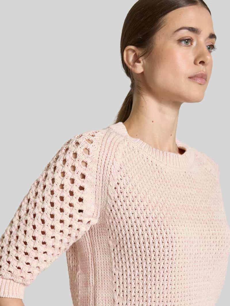 Boss Gebreide pullover met ribboorden model 'Funima'