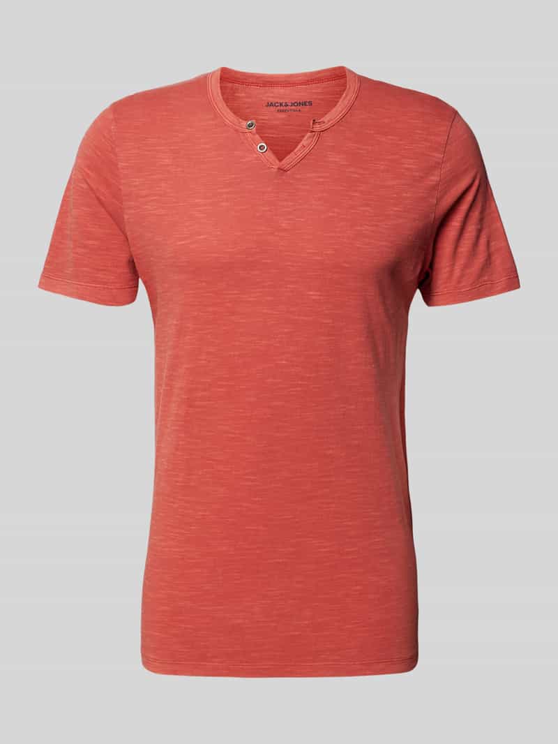 jack & jones T-shirt met V-hals model 'SPLIT'
