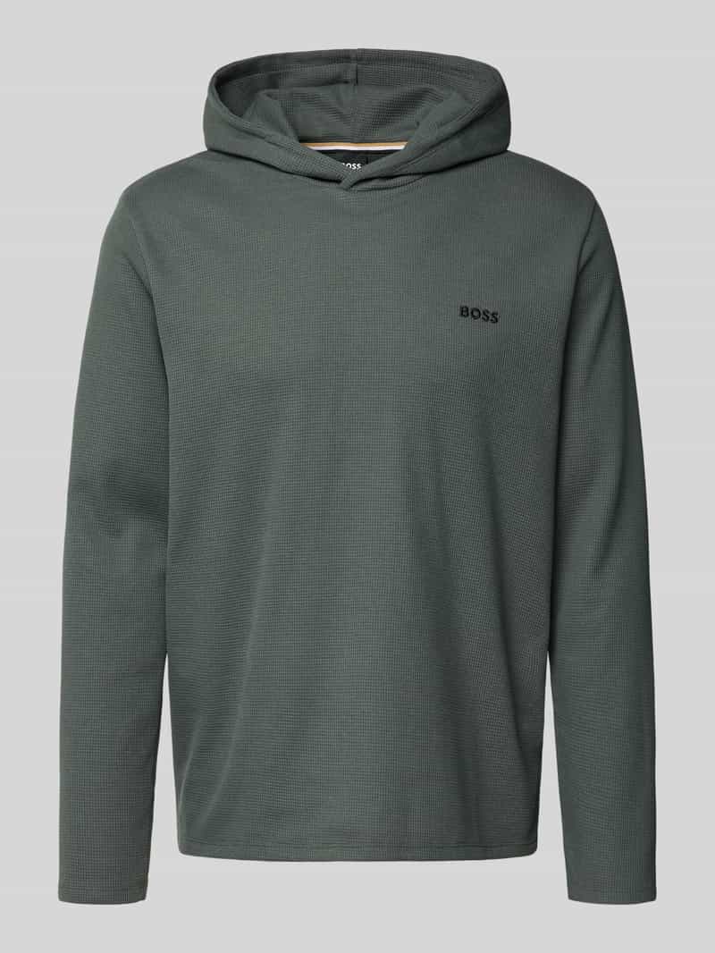 Boss Regular fit sweatshirt van katoenmix