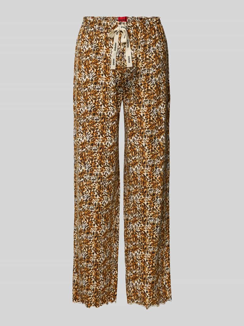 HUGO Wide leg pyjamabroek van modalmix