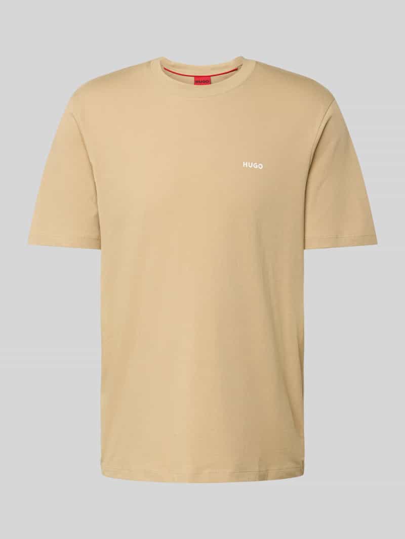 HUGO T-shirt met labelprint model 'Dero'