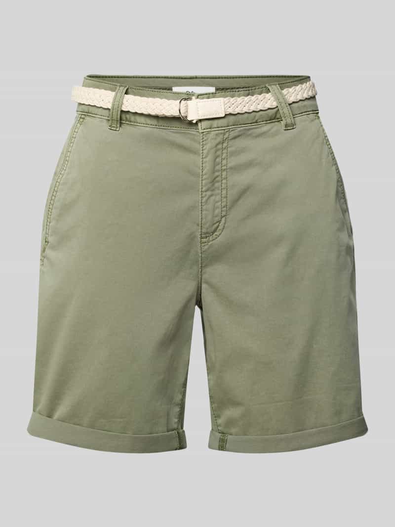 s.Oliver RED LABEL Regular fit korte chino met gevlochten riem