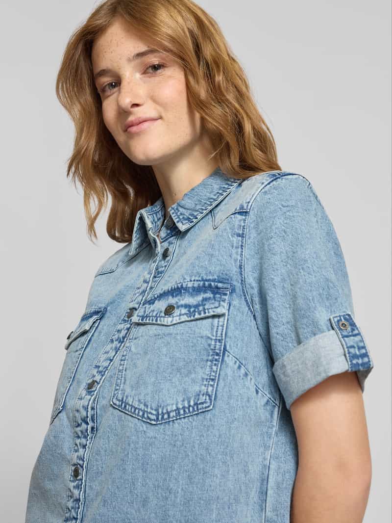 Noisy May Jeansjurk met 1 2-mouwen model 'NEW SIGNE'